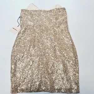 Superdown Stevie Sweetheart Mini Dress in Gold Sequin Medium thumbnail 9