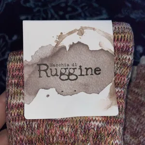NWT! Three Bird Nest Ruggine Soul Mates Ribbed Knit Socks thumbnail 4