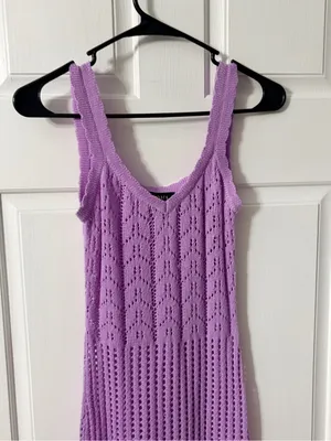 Chambery Lilac Knit Tank Dress - Women thumbnail 3