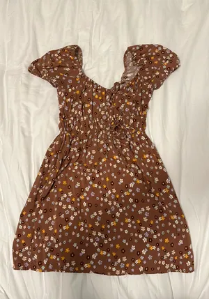 LA Hearts Brown Floral Sundress thumbnail 1