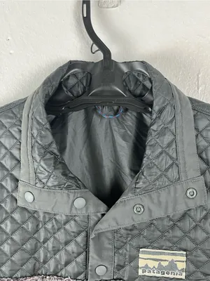 PATAGONIA Mixed T Snap Pockets Quilted Fleece Pullover Size XS thumbnail 6