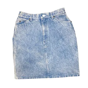 Vintage Lee Retro Light Stone Wash Knee-Length Denim Skirt thumbnail 1