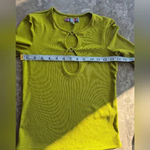 Urban Outfitters Keyhole trendy y2k going out rave festival Ribbed Top Small thumbnail 7
