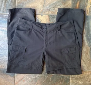 The North Face Convertible Hiking Cargo Pants Zip Off Shorts Grey Women’s 18 thumbnail 1