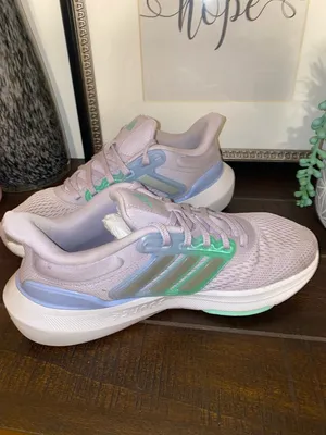 Adidas Ultra Bounce Women's Running Shoes Size 7 Silver Dawn Pulse Mint thumbnail 6