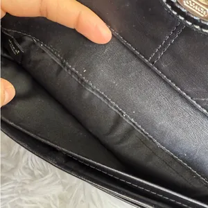 y2k COACH Vintage Soho Black Turn Lock Wallet thumbnail 8