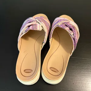 Dr. Scholl's Women's Sandals with Pink and Purple Woven‎ Straps thumbnail 3