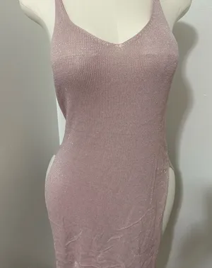 Sparkling Mauve Bodycon Slip Dress NWOT Medium thumbnail 1