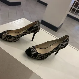 Heels CATO Chic Black and Cream Lace Women's Heels 9M thumbnail 10