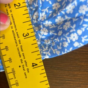 New Old Navy Blue and White Floral Jumpsuit with Spaghetti Straps thumbnail 7