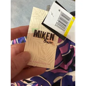 Miken High Neck Swim Cover‎ Up Medium NWT Y2K Swirl Halter Sheer Beach thumbnail 8