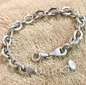 SILPADA Women’s Sterling Silver Rolo Open Interconnencted Link Bracelet thumbnail 6