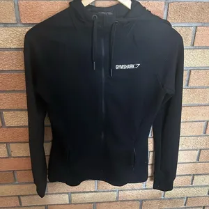 Gymshark Women's Black Full Zip Up Athletic Hoodie Sweatshirt Size Small thumbnail 1