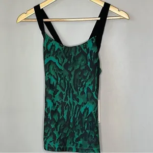 NWT Pam & Gela Tank Top Green Ocelot thumbnail 5