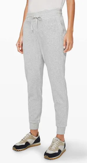Grey Lululemon Joggers Heathered Size 4 thumbnail 1