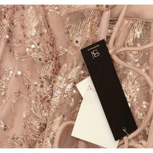 Blondie Nites Juniors Glitter Sequined Corset-Bodice Gown 3960BN Rose Pink 13 thumbnail 4