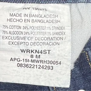 Wrangler Size 8 Medium Straight Leg Medium Blue Denim Wash Jeans w/5 Poc… thumbnail 11