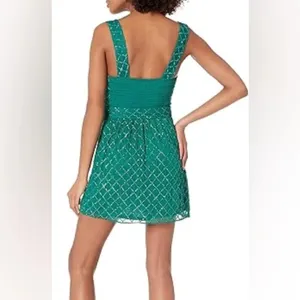 Show Me Your Mumu emerald mini sequin dress belt cocktail eras sparkly twilight thumbnail 8