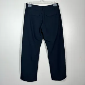 Patagonia Women's Navy Blue Straight Leg Zip Pocket Utility Workwear Pants 10 thumbnail 6