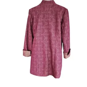 Chico’s size Small long open front jacket , lagenlook coastal thumbnail 2