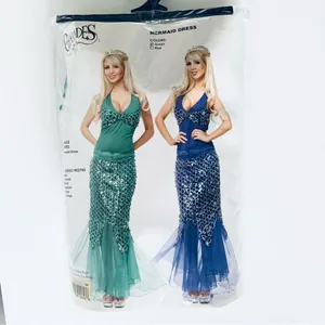 Charades Sequin Mermaid Costume Ariel Halloween Costume NEW Medium thumbnail 14