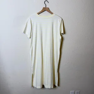 Haven Well Within Yellow Stripe Organic Cotton Stripe T Shirt Dress Size XL‎ thumbnail 5