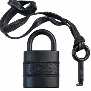 CHLOE Replacement Black Leather / Black Metal Large Lock & Black Large Key thumbnail 1