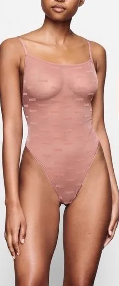 Skims After Hours Cami Bodysuit in Rose Clay Size 2X NWT thumbnail 1
