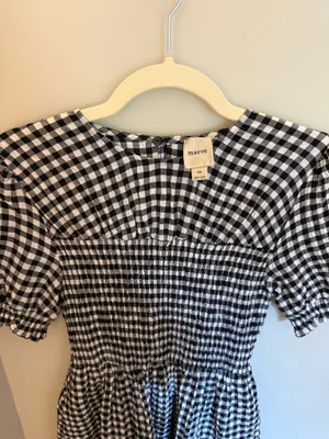Anthropologie Maeve Puff-Sleeve Babydoll Mini Dress thumbnail 4
