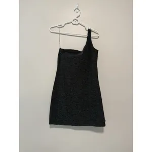Beyond Yoga Gray Spacedye One Shoulder One and Only Athletic Mini Dress Medium thumbnail 3
