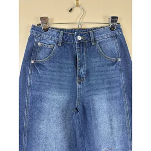 Baggy Jeans Women’s Size 4 Blue Medium Wash Barrel Y2K Grunge 80s 90s VTG thumbnail 5