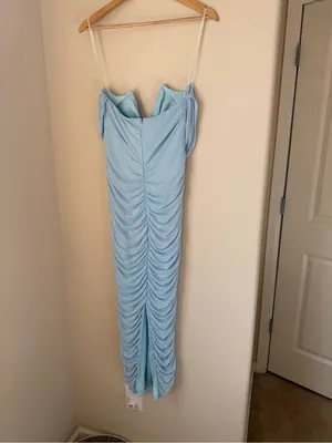 Billy J Kylie Maxi Dress Light Dusty Blue Size AUS 16 (US 12) BNWT thumbnail 3