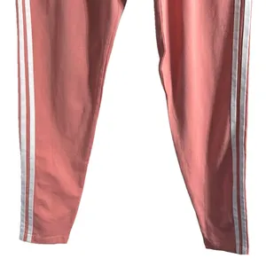 Adidas Pink High-Waist Leggings with Side Stripes thumbnail 3