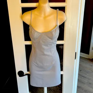 TOBI Pull It Together Grey Bodycon Dress Size Small thumbnail 4