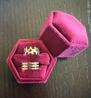 10k Gold Plated (2) in a Set Adjustable Toe Rings NWT thumbnail 1