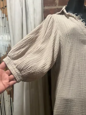 Aakaa Cotton Gauzy Tunic Dress thumbnail 4