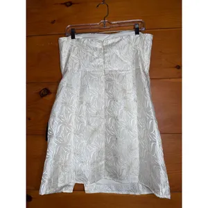 NWT Lulus Bubbly Beauty Ivory Jacquard Strapless Bustier Mini Dress Cocktail XS thumbnail 4