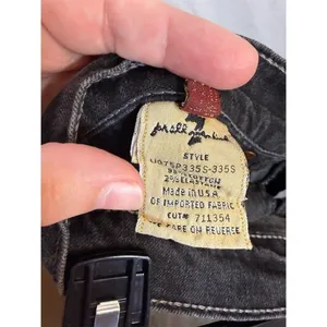 7 For All Mankind Jeans Womens Black Charcoal Wash Straight Leg 32 Inseam thumbnail 11