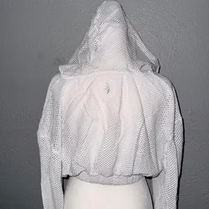 Free People Movement‎ Size XS Fishnet Mesh Cropped White thumbnail 3