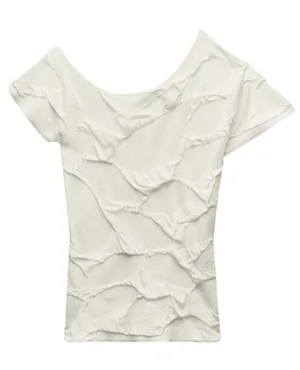 Zara Asymmetrical Knit Top thumbnail 1