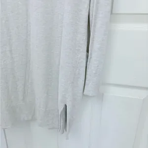 Old Navy Long Length Light Weight Open Front Cardigan in Light Grey thumbnail 8