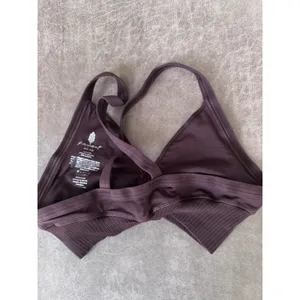 Free People Movement Good Karma Bra Chocolate M/L Activewear Yoga thumbnail 4