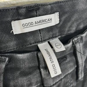 Good American Good‎ Straight High Rise Jeans Zip Fly Women Black Size 4 / 27 thumbnail 2