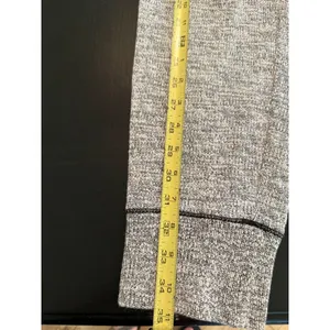 Aerie Womens Grey Marled‎ Knit Joggers Zipper Pockets Drawstring Lounge Pants M thumbnail 2