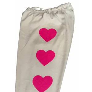 Aviator Nation x SoulCycle 4 Hearts Sweatpants Cream Women's Size Small thumbnail 13
