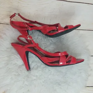 Miss Me Symbol strappy red slingback heels size 8.5 thumbnail 5