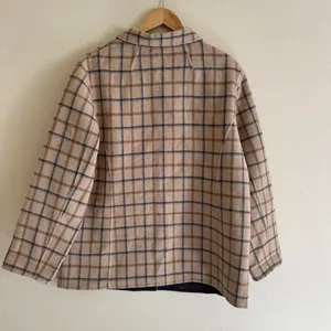 Pendleton Merino Wool Reversible Plaid Grey Preppy Button Up Coat Size 1X thumbnail 4