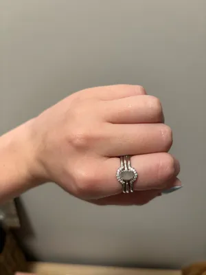 Kendra Scott Emilie Ring Stack Drusy Size 7 thumbnail 3