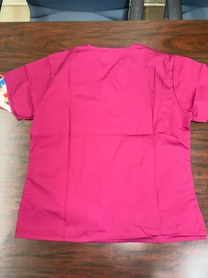 Dickies Mini V-Neck Scrub Top Wine Colored Size X-Small thumbnail 2
