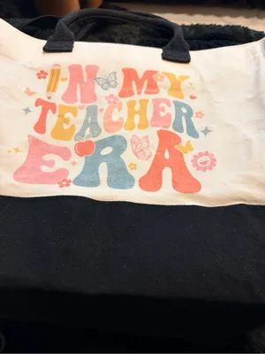 In My Teacher Era Tote Bag White thumbnail 4